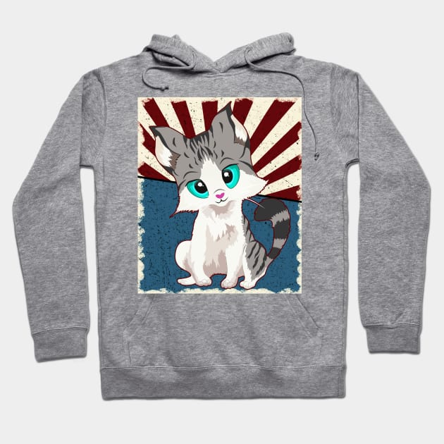 Cut Cat Hoodie by remixer2020